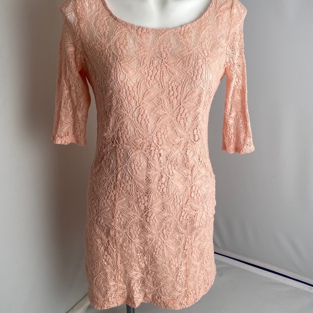 Anthropologie Maeve Lefkara lace dress with pockets